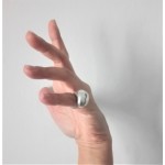 Δαχτυλίδι ασημένιο μπουλ Rinri-1